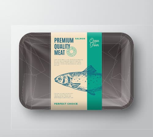 Empty Salmon Packaging